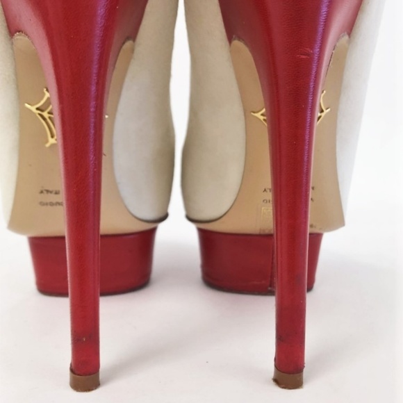 Charlotte Olympia Kiss Me Dolores Platform Pumps - Picture 6 of 8